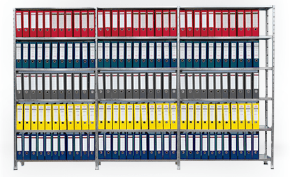 GPverzinkt | Grundregal | B:100cm | Metallregal | Fachbodenregal | Stecksystem | glanzverzinkt