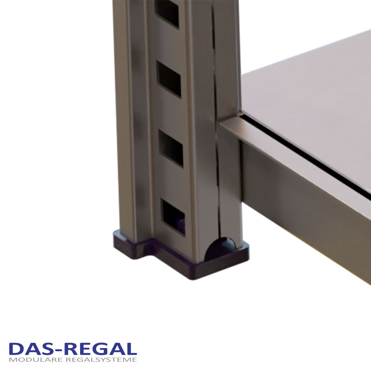 GPverzinkt Metallregal-Fachbodenregal Stecksystem Detailansicht 3