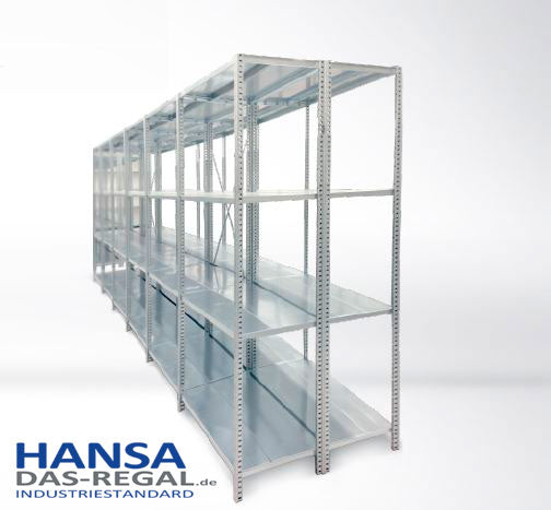 Fachbodenregal aus Metall verzinkt