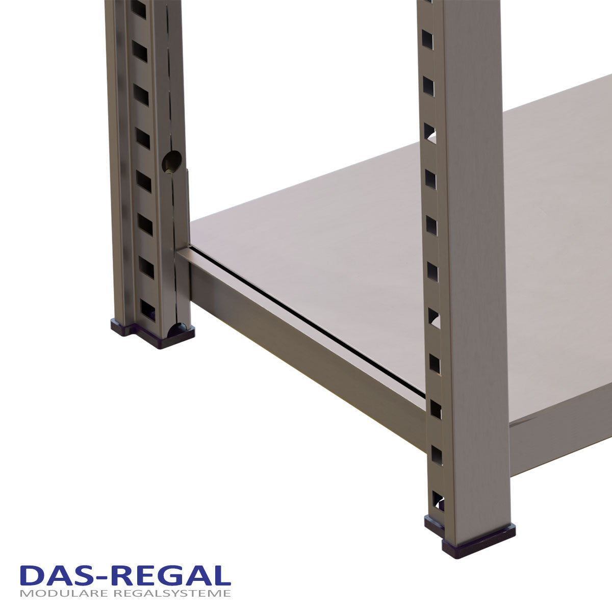 GPverzinkt Metallregal-Fachbodenregal Stecksystem Detailansicht 1