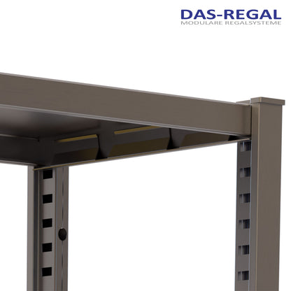 GPverzinkt Metallregal-Fachbodenregal Stecksystem Detailansicht 2