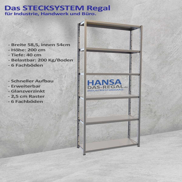 Metallregal Stecksystem Sonderposten